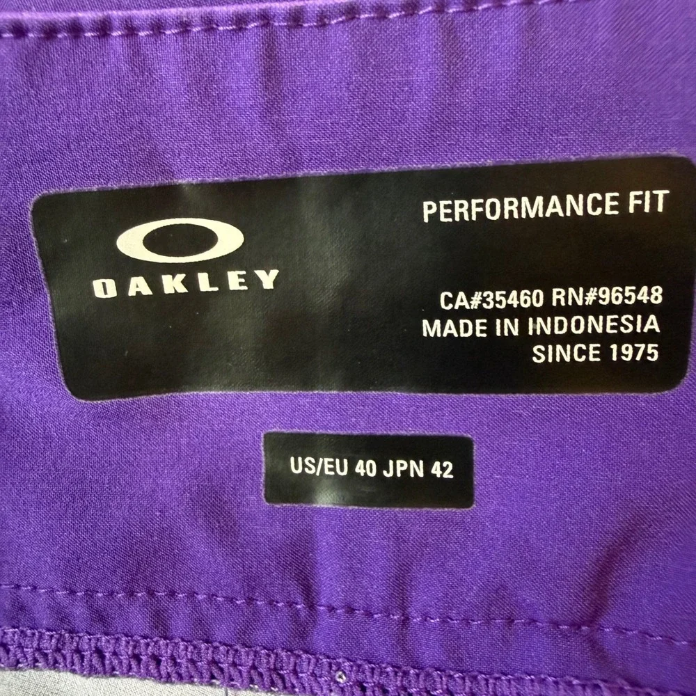 Oakley Mens Performance Fit Board Shorts Purple Teal Floral FOA403825 Size 40